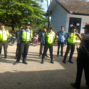 Apel Pengamanan Surat Suara PILGUM Jatim Di Kantor PPK Kecamatan Ngrayun