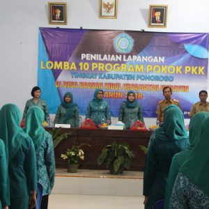 Penilaian Lapangan Lomba 10 Program Pokok PKK Desa Baosan Kidul