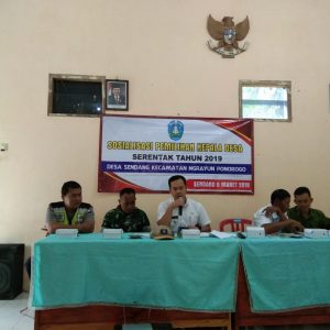 Sosialisasi Pemilihan Kepala Desa Serentak Tahun 2019