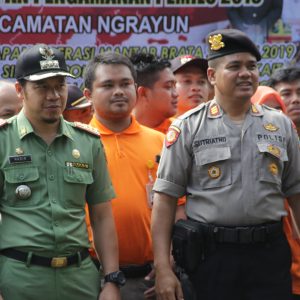 Apel Kesiapan Pengamanan Pemilu 2019 Kecamatan Ngrayun