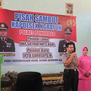 Pisah Sambut Kapolsek Ngrayun