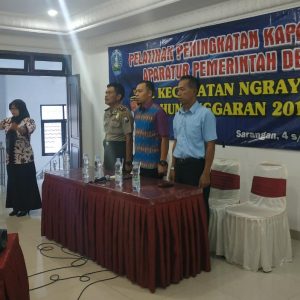 Pelatihan Peningkatan Kapasitas aparatur Desa