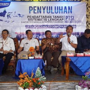 Penyuluhan PTSL di desa wonodadi