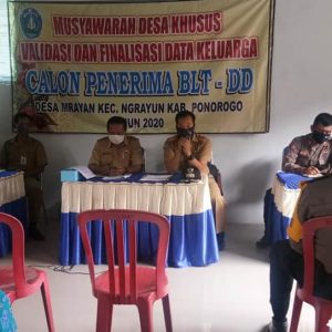 Musdes Validasi Finalisasi Calon Penerima BLT-DD