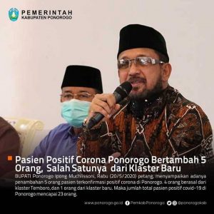 Update Covid- 19 Kabupaten ponorogo