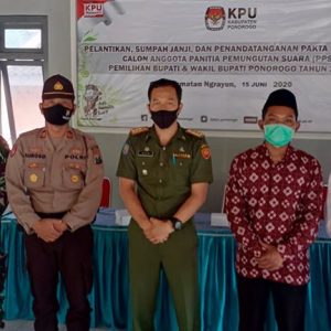 Pelantikan PPS Pemilihan Bupati dan Wakil Bupati Ponorogo se Kecamatan Ngrayun