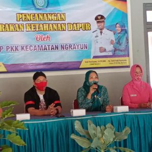 Gerakan Ketahanan Dapur Oleh Ketua TP PKK Kecamatan Ngrayun
