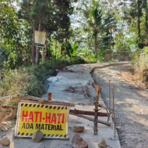 Rabat Beton ruas jalan PU Baosan Lor Baosan Kidul