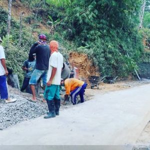 Rabat jalan PU di ruas Baosanlor – Baosan Kidul