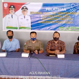 Pelatihan Edukasi Adaptasi Kebiasaan Baru (AKB) bagi Relawan Desa se Kecamatan Ngrayun.