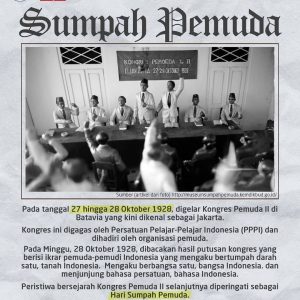 Menyambut hari Sumpah Pemuda
