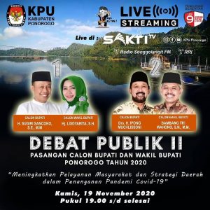 Debat Publik Kedua Pasangan Calon Bupati dan Wakil Bupati Ponorogo