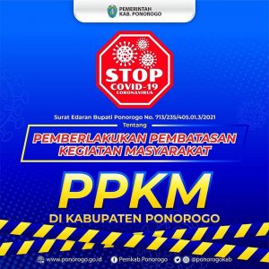 Infografis PPKM Kabupaten Ponorogo