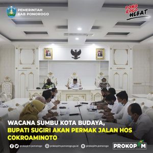 Bupati Sugiri Akan Permak Jalan HOS Cokroaminoto