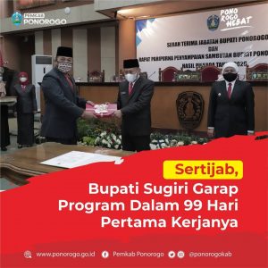 Rapat Paripurna Penyampaian Sambutan Bupati Ponorogo Terpilih