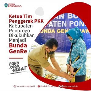 Pengukuhan Ketua tim penggerak PKK Kabupaten Ponorogo
