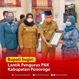 Pelantikan Pengurus PKK Periode 2021-2024