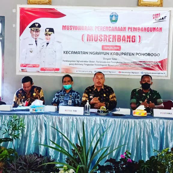 MUSRENBANG Kecamatan Ngrayun Tahun 2022