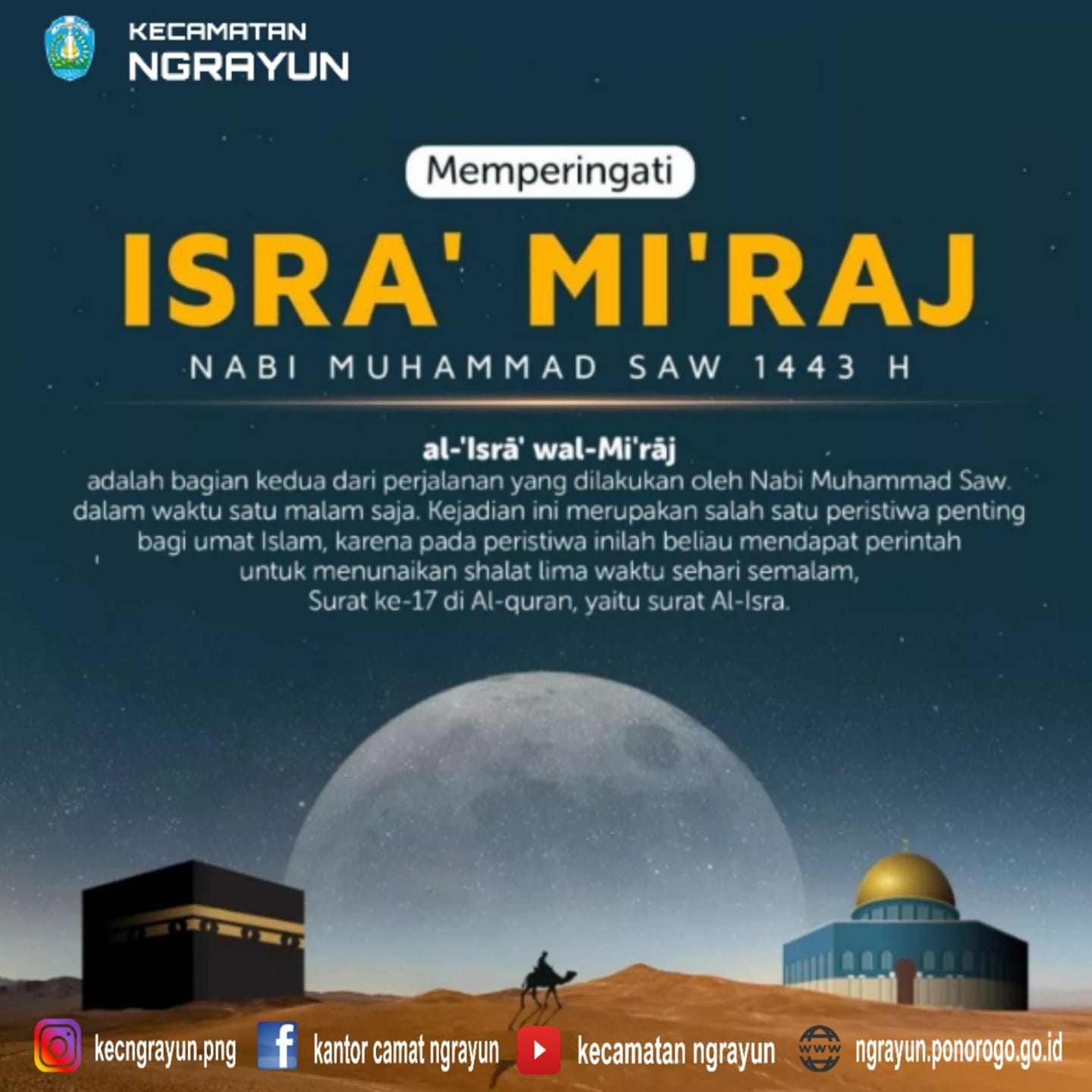 ISRA MIRAJ Nabi Muhamad SAW
