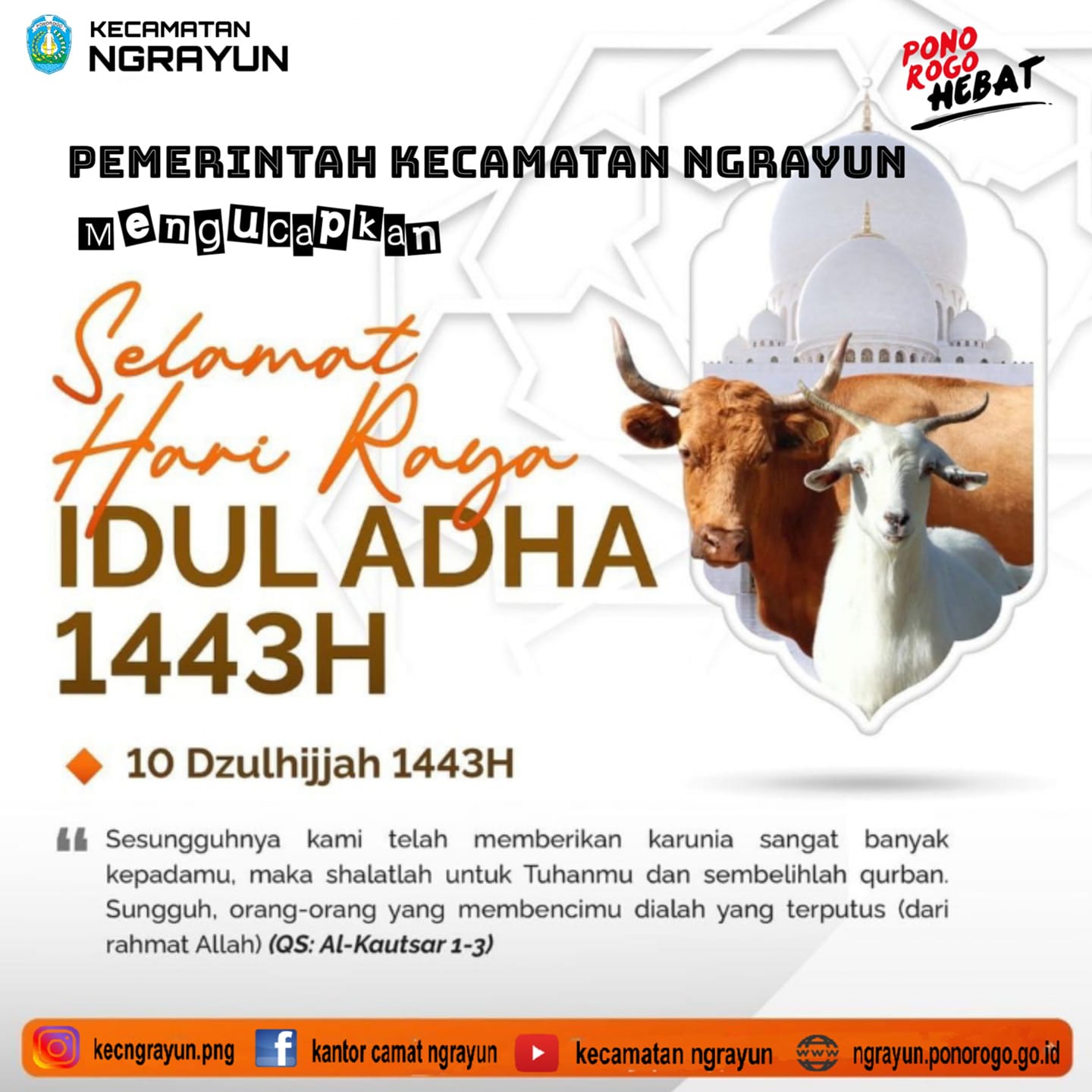 Selamat Hari Raya Idul Adha 1443 H