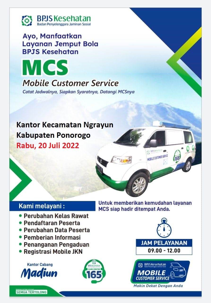 Layanan BPJS Kesehatan di Kantor Kecamatan Ngrayun