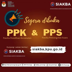 Pendaftaran PPK dan PPS Pemilu Tahun 2024