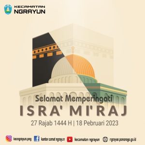 Selamat memperingati Isra’ Mi’raj