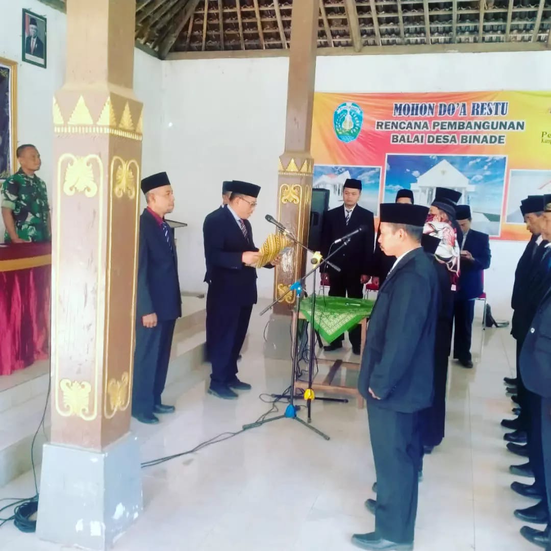 Pelantikan Perangkat Desa Binade
