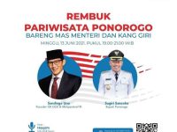 Rembuk Pariwisata Ponorogo bersama Sandiaga Uno