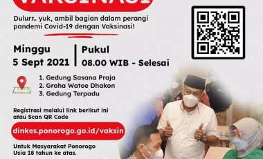 PENDAFTARAN VAKSINASI COVID-19 ONLINE